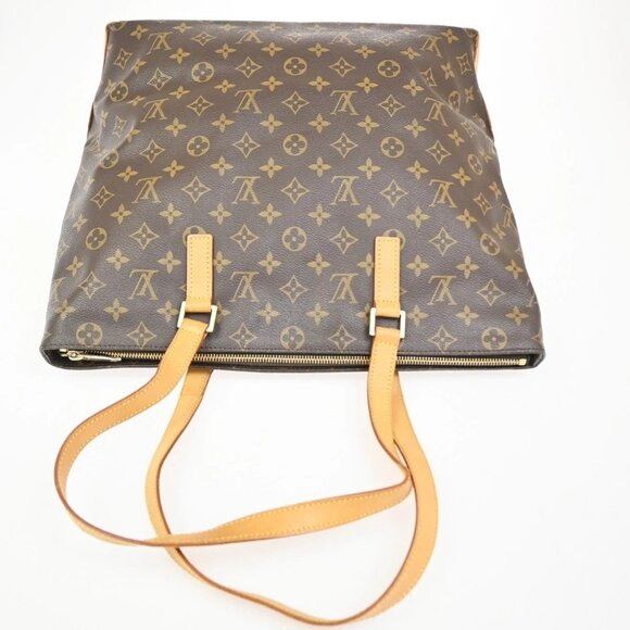 LOUIS VUITTON Cabas Mezzo Shoulder Bag Monogram Leather Brown M51151 10KC189 - Picture 5 of 14